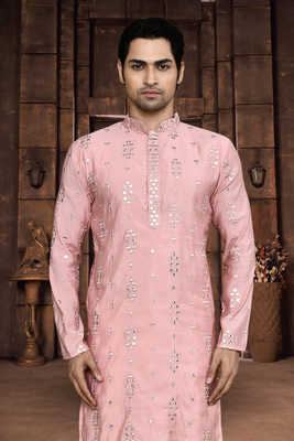 Art silk kurta pyjama for mens 2
