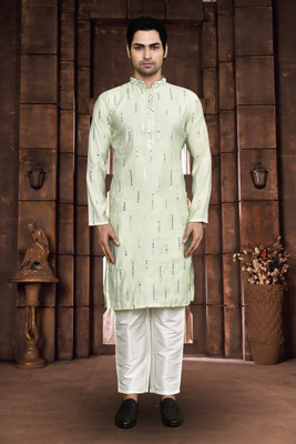 Art silk kurta pyjama for mens 1