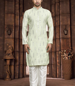 Art silk kurta pyjama for mens