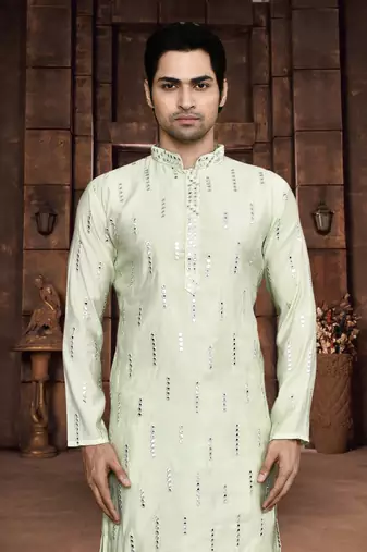 Art silk kurta pyjama for mens