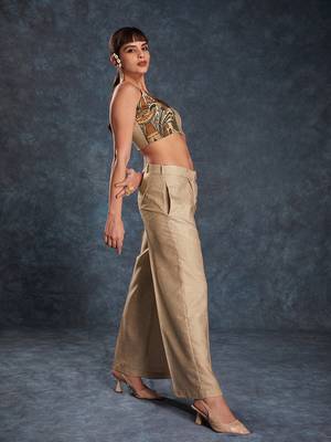 Brown floral printed co-ord set 2