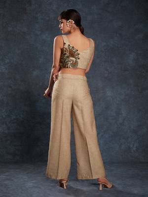 Brown floral printed co-ord set 4