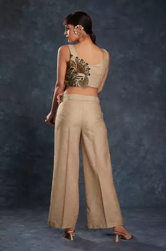 Brown floral printed co-ord set