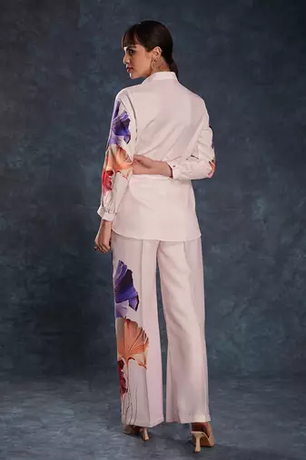 Light pink floral printed co-ord set