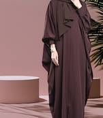 Mushkiya Free Size Kaftan iN Firdaus Fabric With Zipper Opening On Yoke