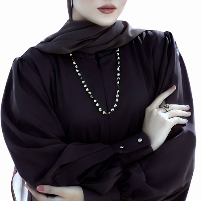 Absolute Designer Abaya with Umbrella Flare Bottom and Balloon Sleeves