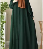 Forest Green Kashibo Plain Abaya