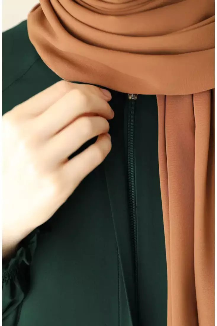 Forest Green Kashibo Plain Abaya