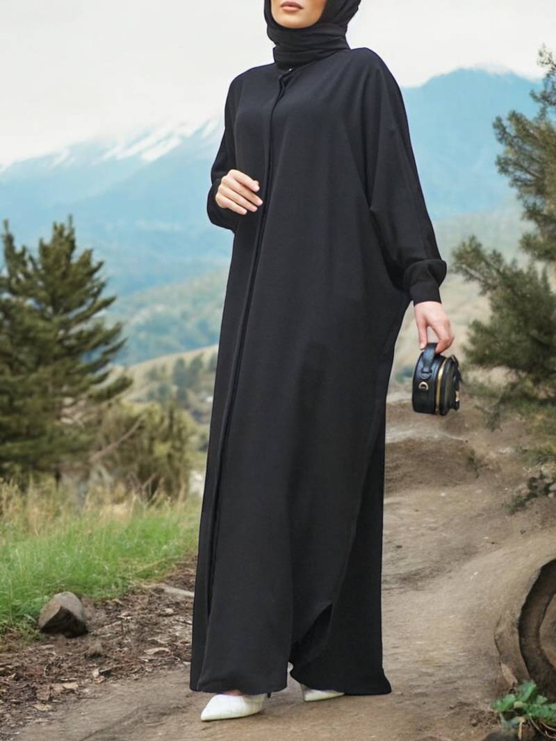  Elegant Kaftan Abaya in Luxurious Firdaus Fabric| Free Size