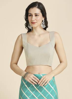 Turquois Kota Leheriya Organza Saree With Shimmer Unstitch Blouse 5