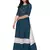 Traditional rayon fabric bandhej printed kurta with skirt