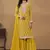 Designer yellow faux georgette embroidery sharara suit