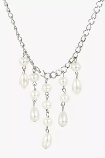 Women gold plated linked chain necklace