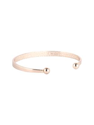 Women gold plated love printed openable bracelet 3