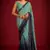 Green and Blue Georgette Saree
