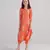 Bright orange dhoti jumpsuit kids