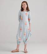 Baby blue dhoti jumpsuit kids