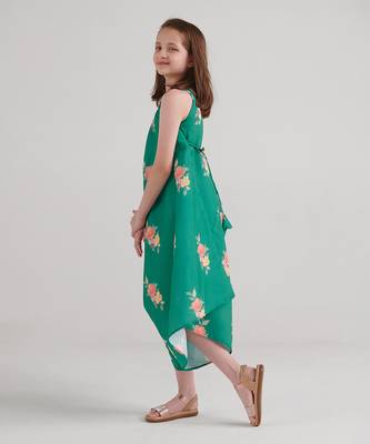 Jade green palazzo jumpsuit kids 3