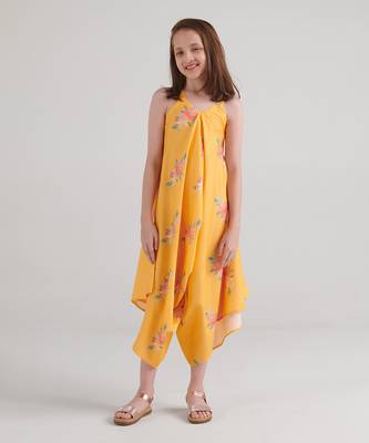 Amber yellow palazzo jumpsuit kids 1