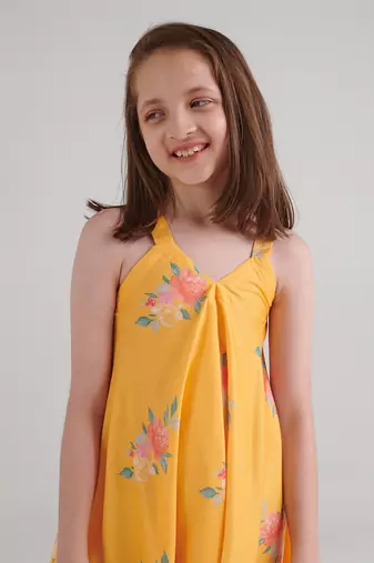 Amber yellow palazzo jumpsuit kids