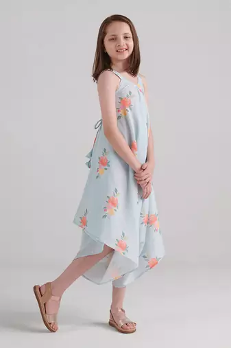 Baby blue palazzo jumpsuit kids