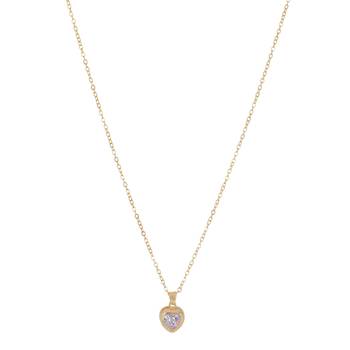   rosegold-plated star shaped cz studded single chain necklace 5