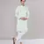 Mint green embroidered kurta set