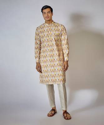 Off white kurta set 1