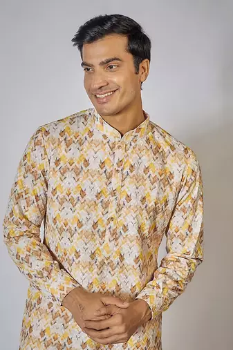 Off white kurta set