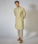 Pista green kurta set