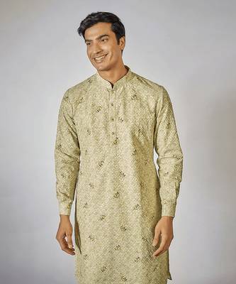 Pista green kurta set 3