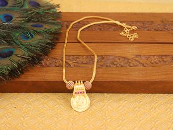Kerala style gold plated temple necklace 1