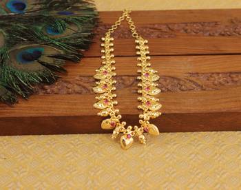 Kerala style gold plated necklace 1