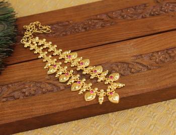 Kerala style gold plated necklace 2