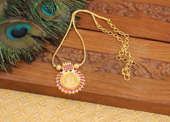 Kerala style gold plated temple necklace 2
