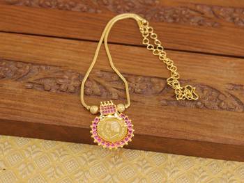 Kerala style gold plated head necklace 2