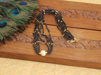 Designer gold plated beads necklace 2