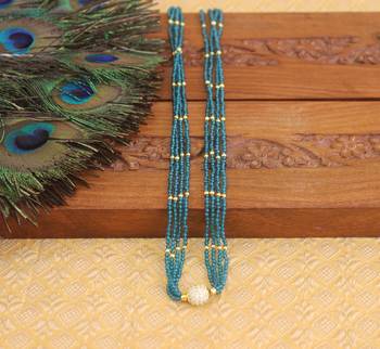 Designer gold plated beads necklace 2