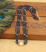 Designer gold plated beads necklace