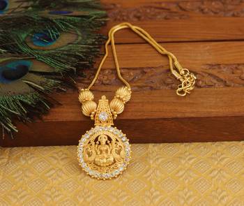 Kerala style gold plated temple necklace 1
