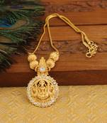 Kerala style gold plated temple necklace