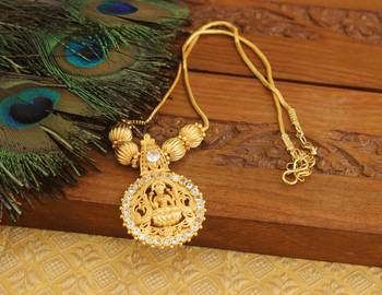 Kerala style gold plated temple necklace 2