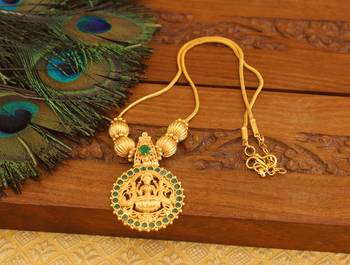 Kerala style gold plated temple necklace 2