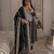 Party Wear Georgette Black Stitched Kurta Set