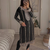 Party Wear Georgette Black Stitched Kurta Set
