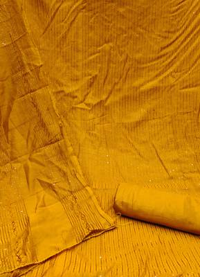 Manvaa women'sustered sequence chanderi cotton dressaterial 2
