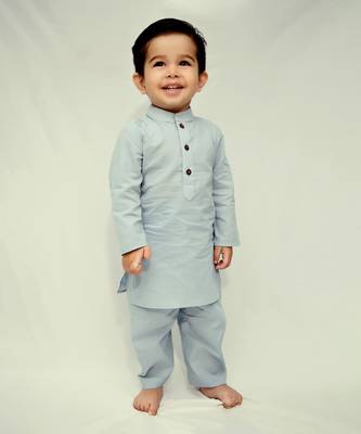 White cotton print floral bud eli bundi kurta set 3