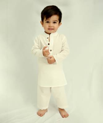 White cotton print blossom max bundi kurta set 4