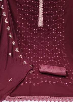 Manvaa women'saroon sequence georgette dressaterial 2