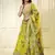 yellow sequins organza traditional lehenga set choli with dupatta